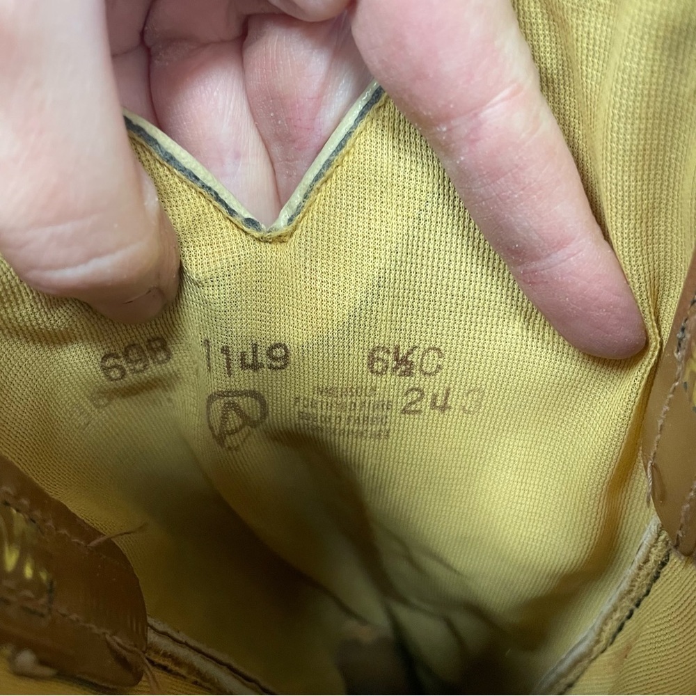 Vintage Acme women’s cowgirl boots size 6.5 narrow sand western - Picture 7 of 11